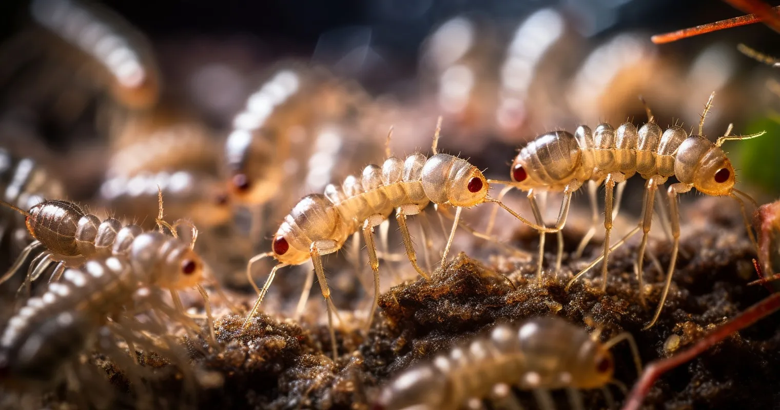 Fungus Gnat Larvae Close-up