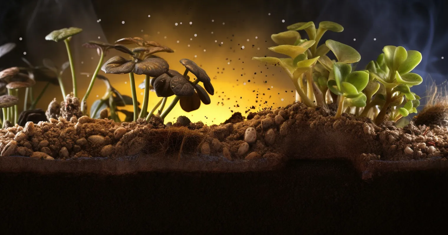 Fungus Gnat Larvae Damage