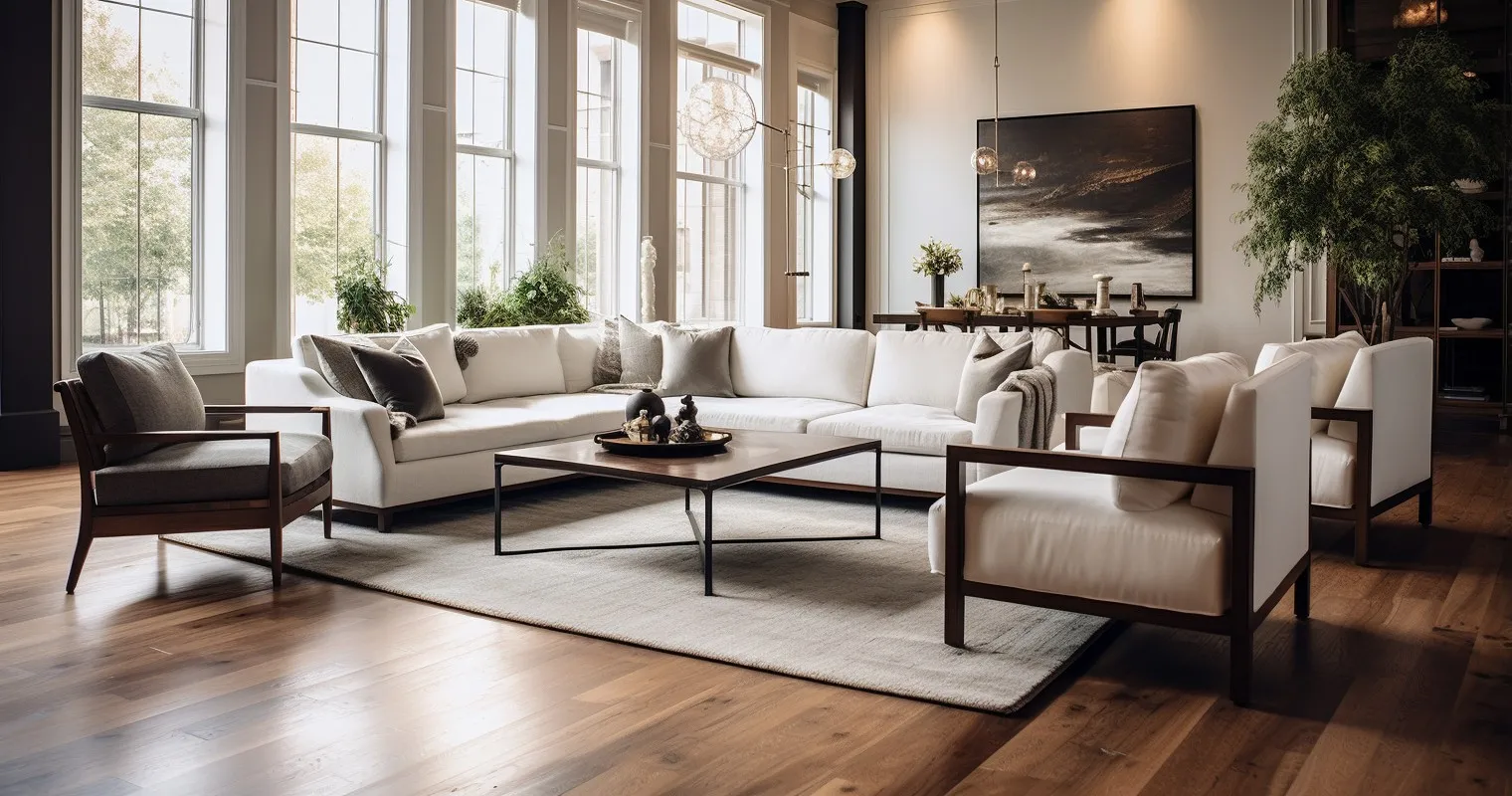 Furniture On Smooth Hardwood Floor