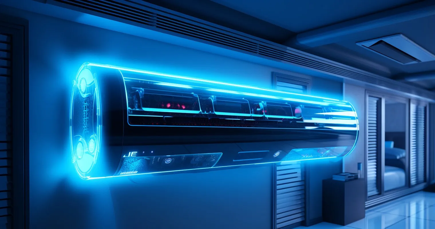 Futuristic AI-Integrated Air Conditioning Technology