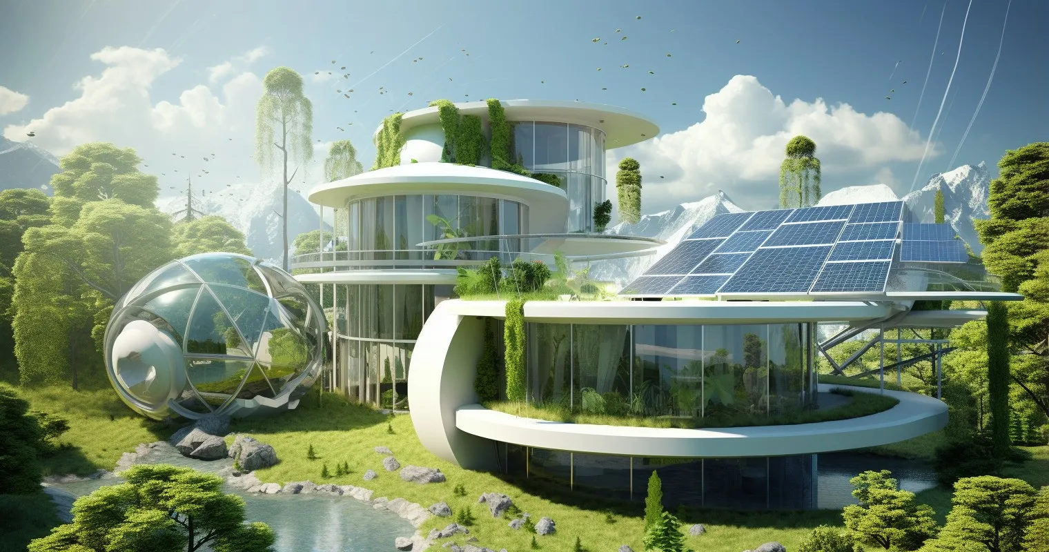 Futuristic Smart Home with Integrated Renewable Energy