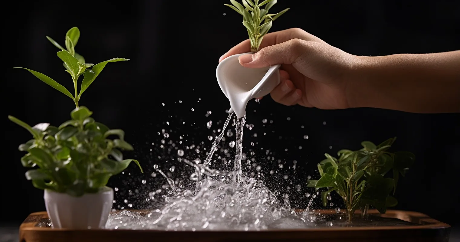 Hand Holding A Funnel