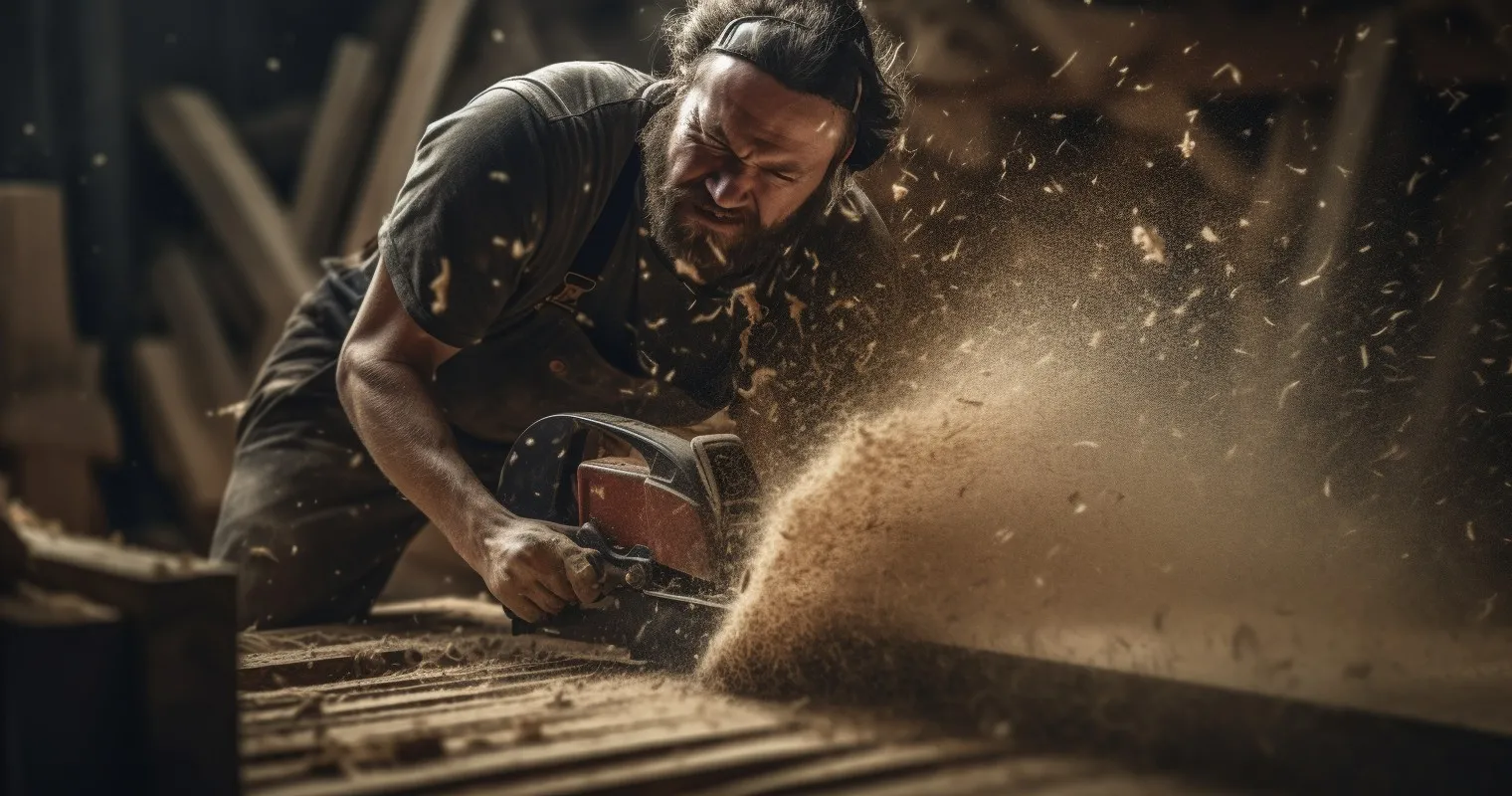 Hand Saw In Action