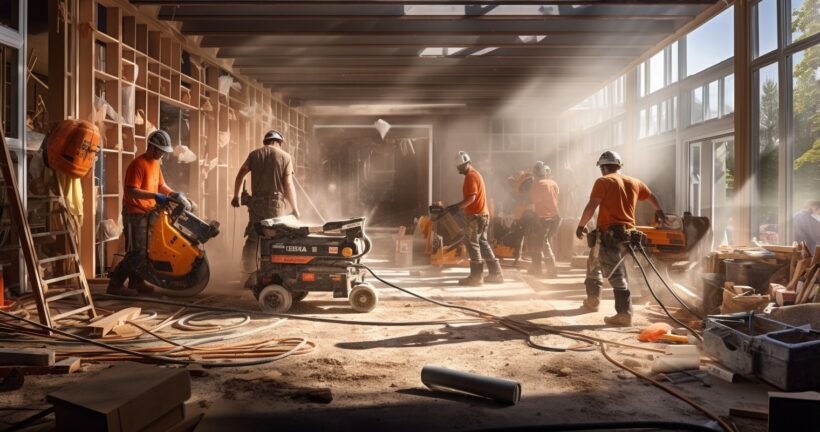 Home Renovation Construction Zone
