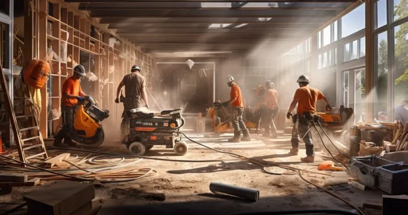 Home Renovation Construction Zone