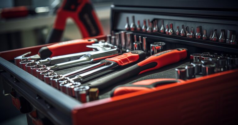 House Technician Toolbox With Essential Tools