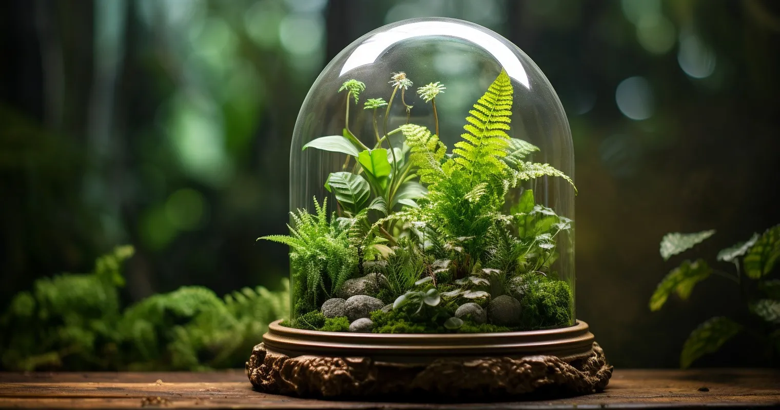 Houseplant In A Terrarium