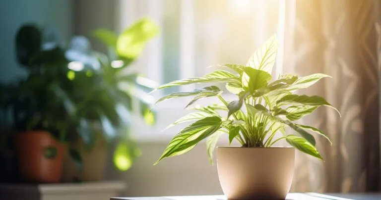 Houseplant In Soft Diffused Light