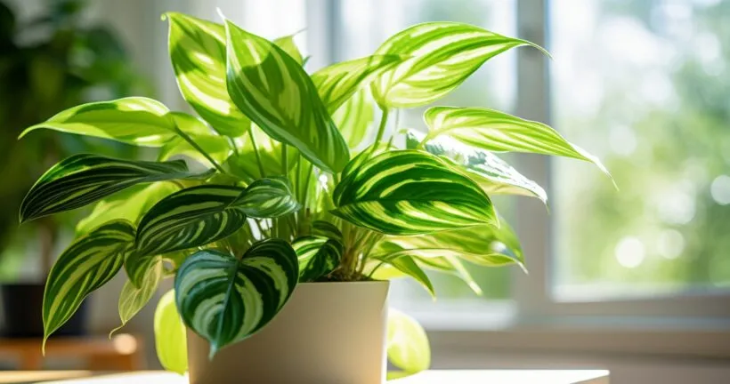 Houseplant With Clean