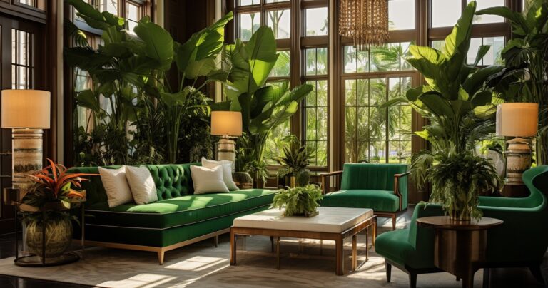 Houseplants In Luxurious Setting