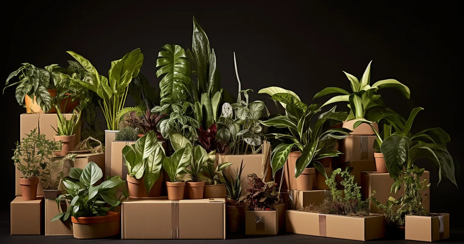 Houseplants in Transit - Packed with Care