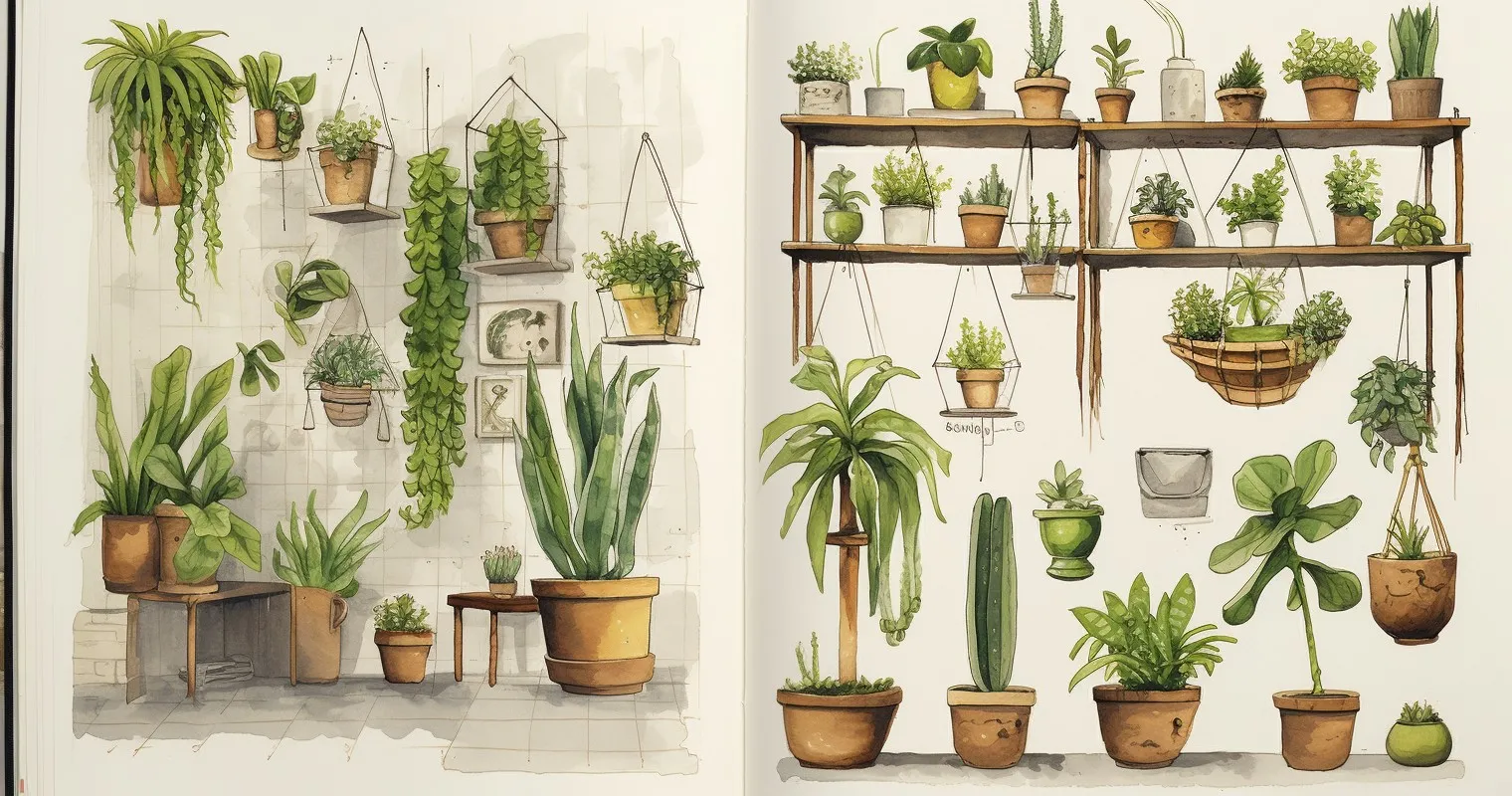How To Draw Houseplants