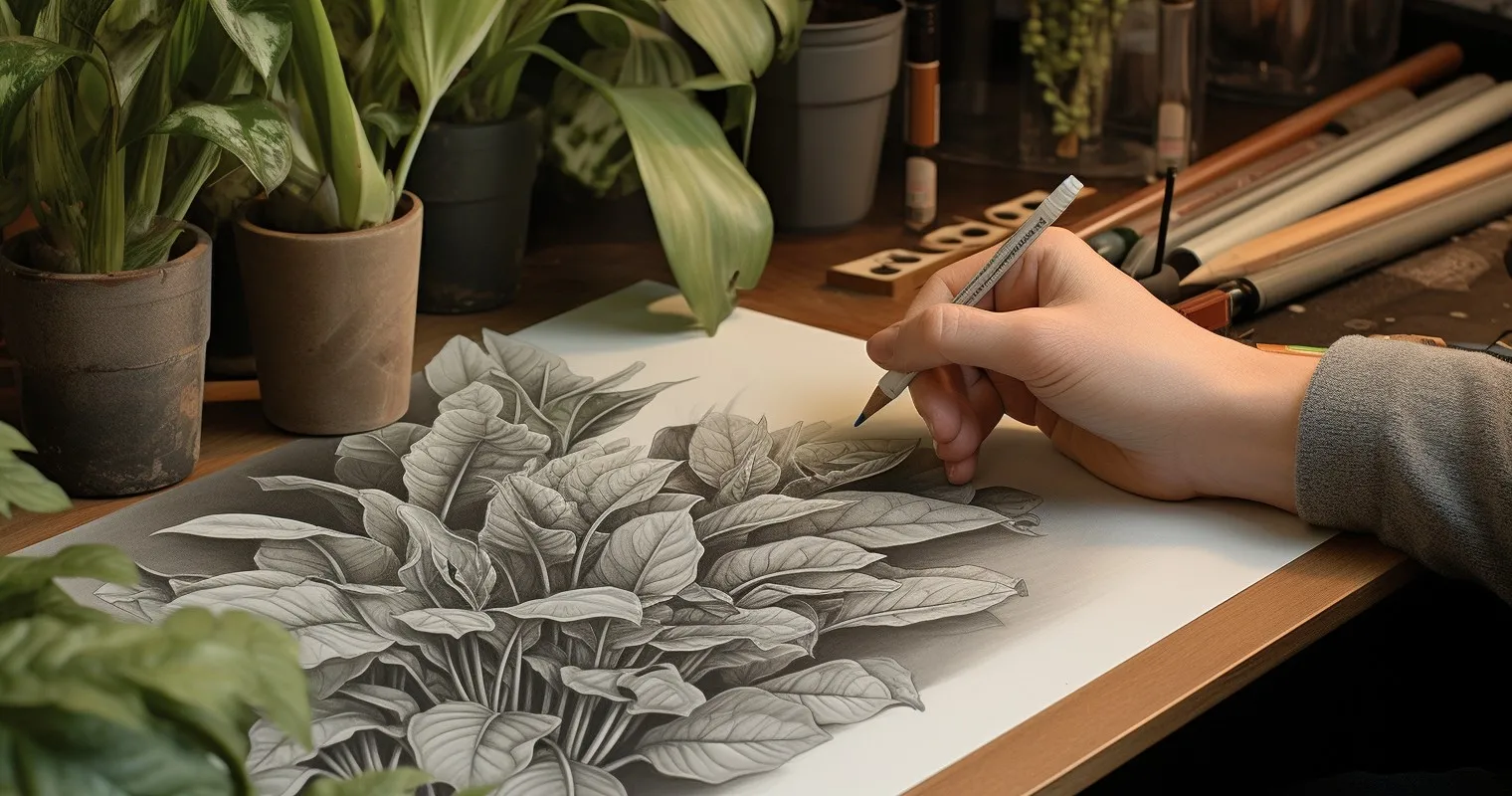 Joy Of Drawing Houseplants