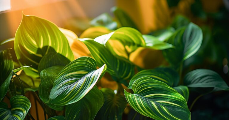 Lush Green Houseplant In Bright Indirect Light