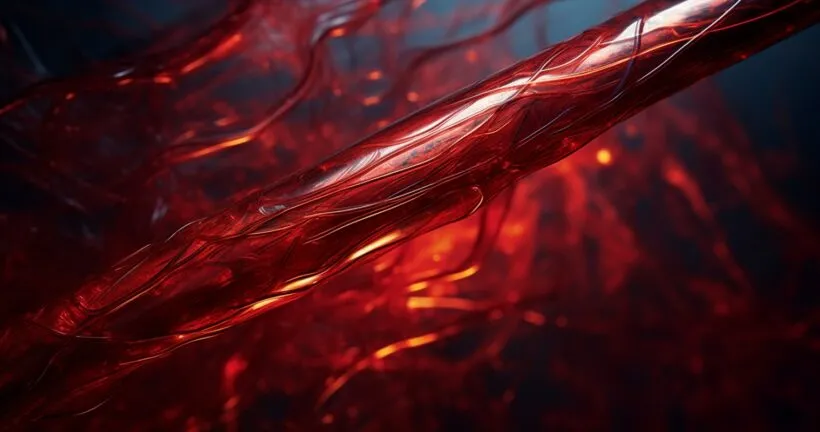 Red Electrical Wire Close-Up