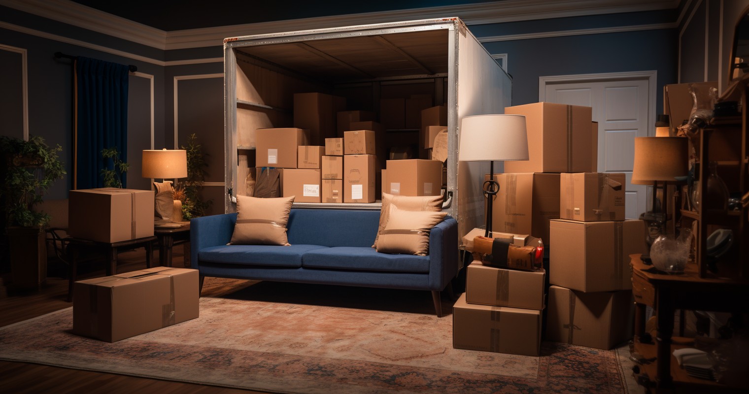 Securely Loaded Moving Truck