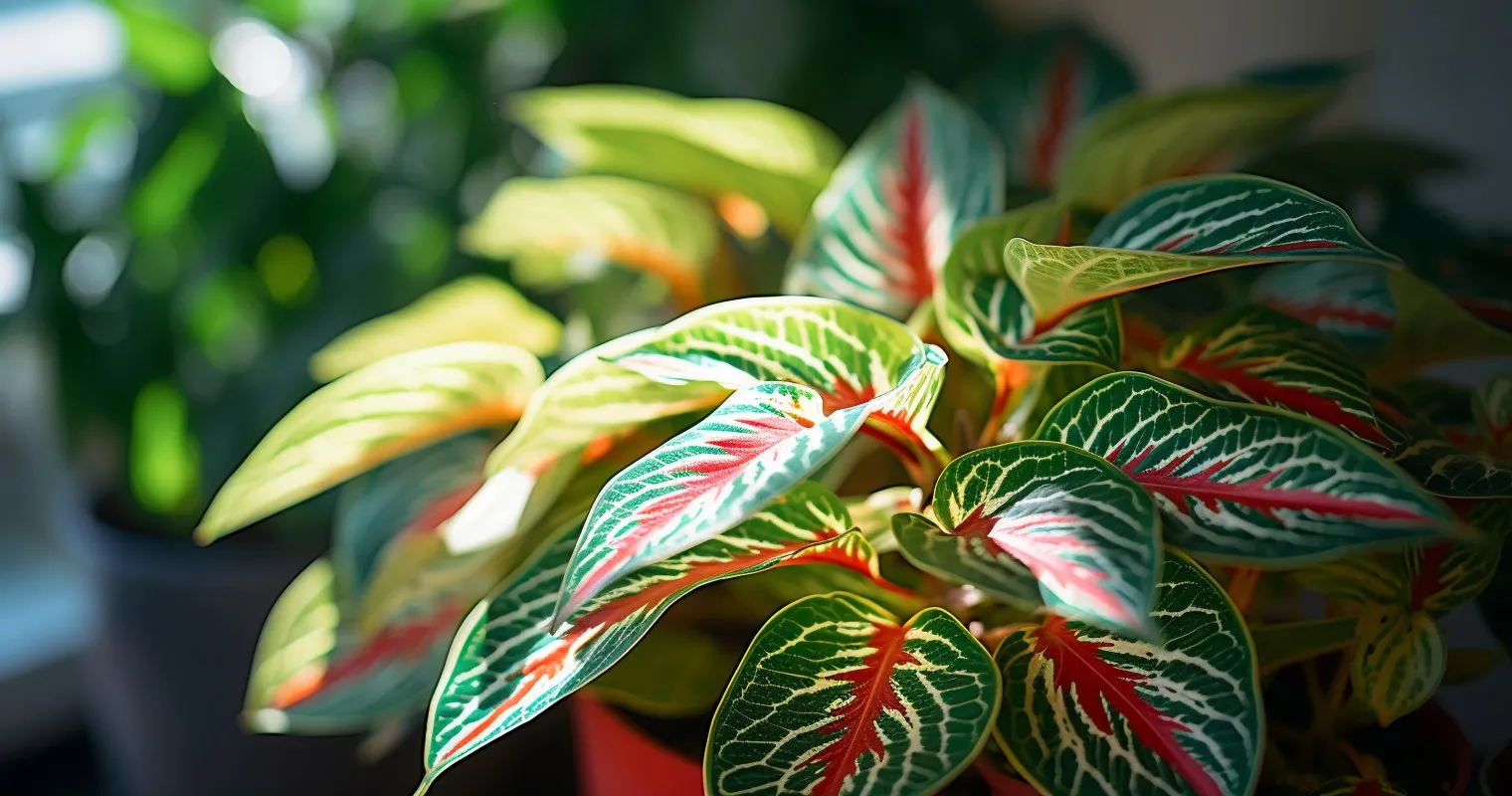 Sunlit Houseplant With Mold-Free Leaves