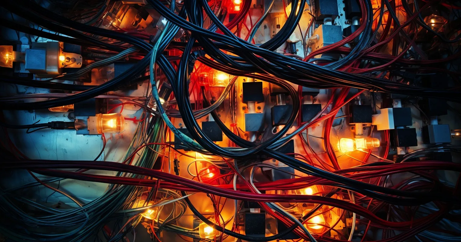 Various Types Of Neatly Arranged Electrical Wires