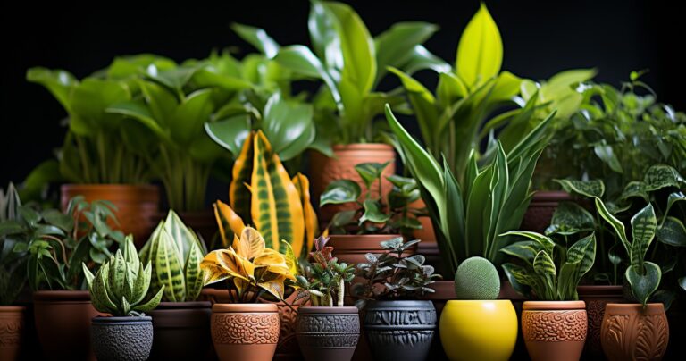 Vibrant Houseplants Thriving In Mosquito Bits-Treated Soil