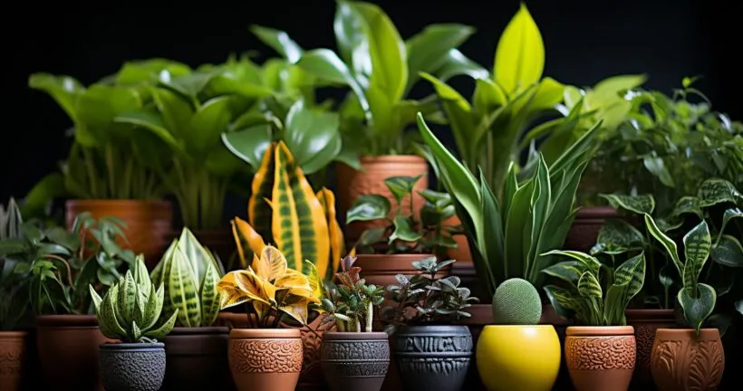Vibrant Houseplants Thriving In Mosquito Bits-Treated Soil