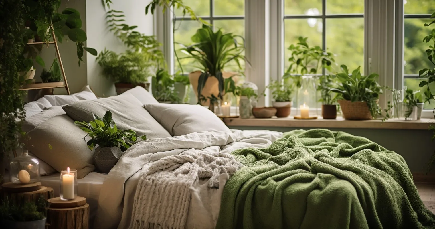 Zen-Like Bedroom Retreat With Greenery