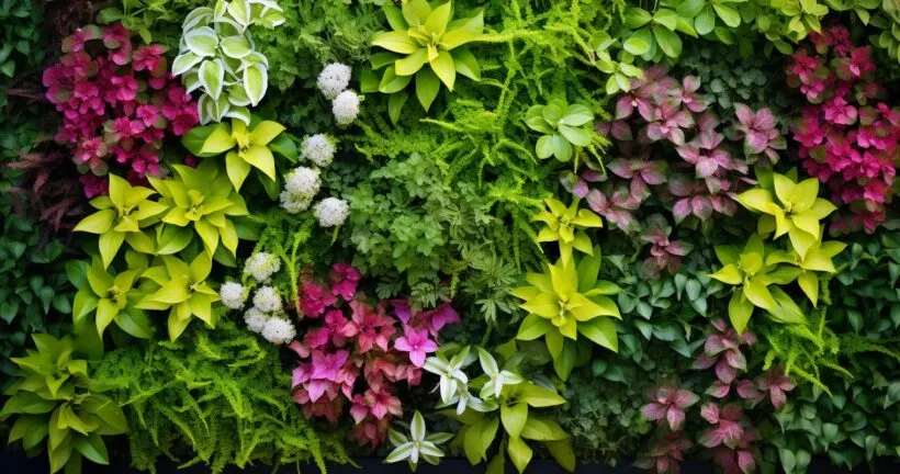 Outdoor Garden with Vertical Greenery