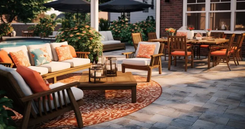 Outdoor Patio with Multi-Functional Areas