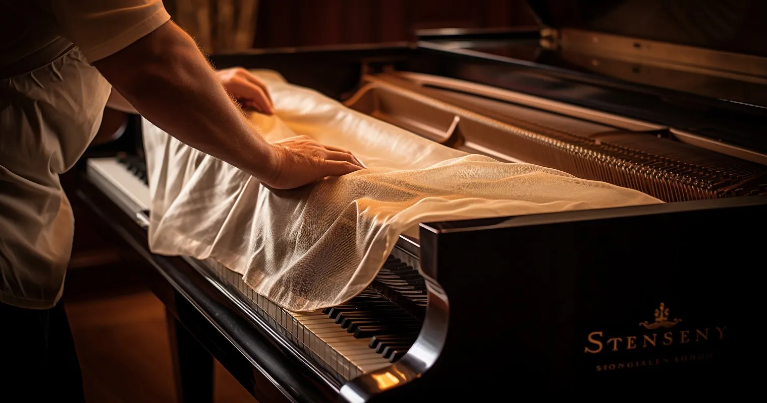 Piano Being Wrapped