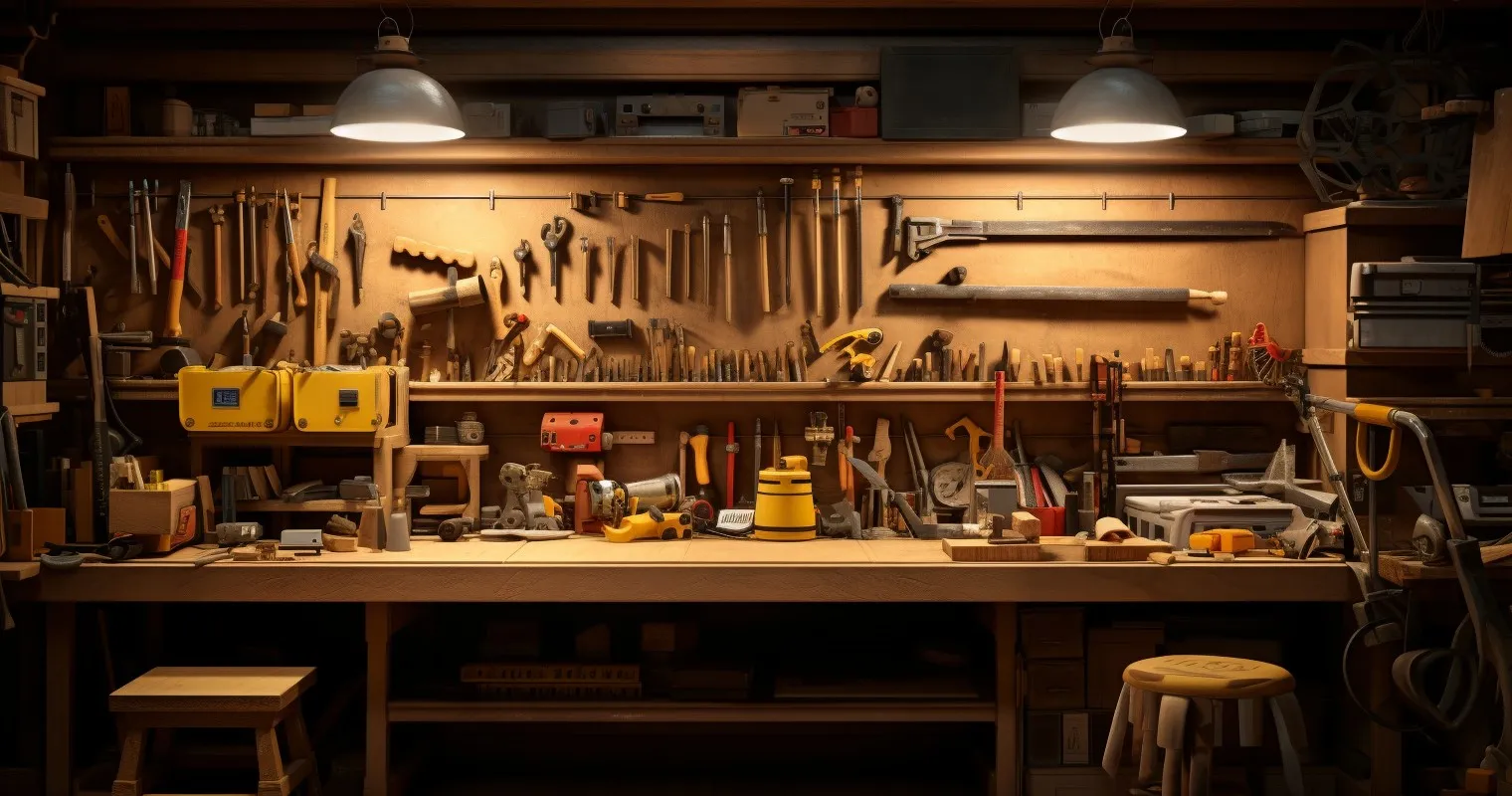 Carpentry Tools And Workspace