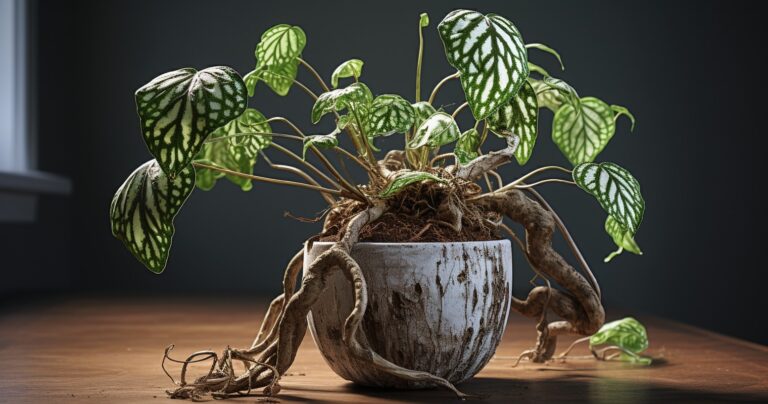 Houseplant with Diseased Roots
