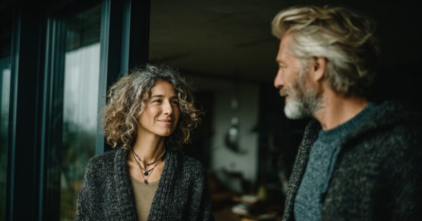 Professional window tinting consultation at a modern home