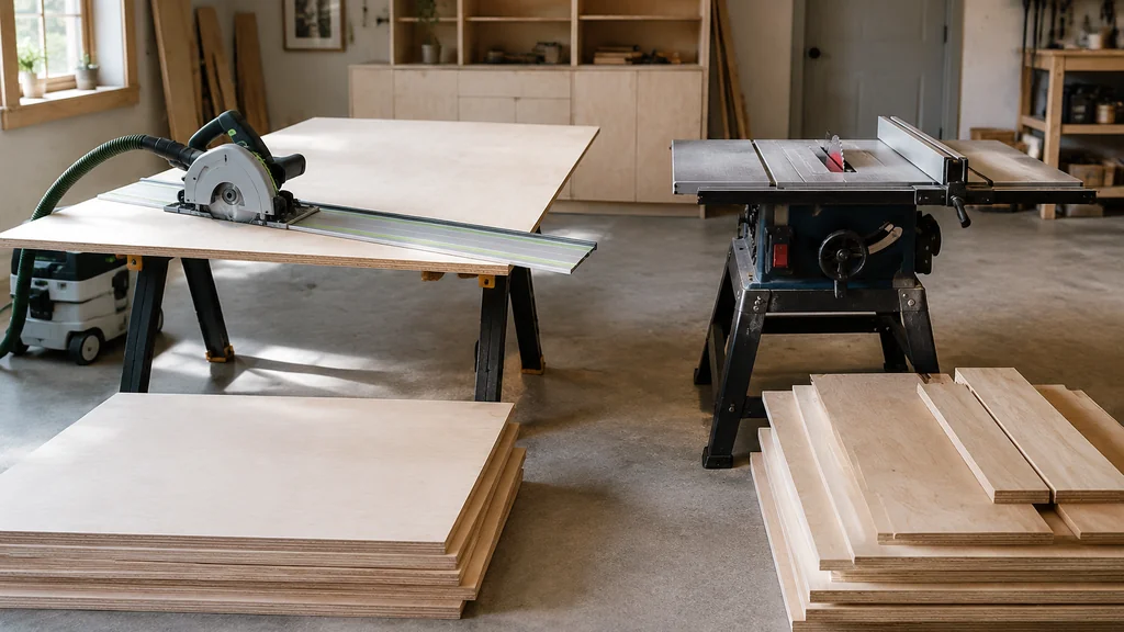 Track Saw vs Table Saw for Sheet Goods